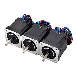 3PCS de Nema 17 Bipolar 59Ncm(83.55oz.in) 2A 42x42x48mm 4 Hilos con 1m de Cable y Conector