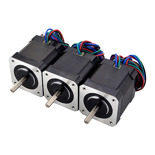 3PCS de Nema 17 Bipolar 59Ncm(83.55oz.in) 2A 42x48mm 4 Hilos con 1m de Cable y Conector 3PCS de Nema 17 Bipolar 59Ncm(83.55oz.in) 2A 42x48mm 4 Hilos con 1m de Cable y Conector