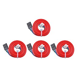 4 piezas Motor paso a paso 4 hilos 1m cable con conector de paso