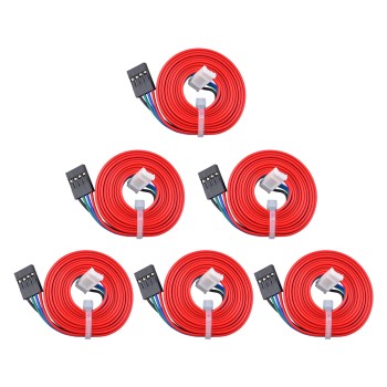 6 uds Motor paso a paso 4 hilos 1m cable con conector de paso