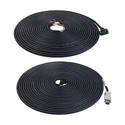 Cable de motor y codificador de 10m(393,7") con kit de conectores para servomotor de 17 bits de la serie A6