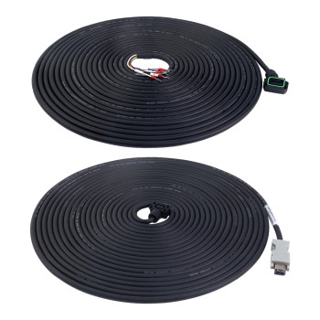 Cable de motor y codificador de 10m(393,7") con kit de conectores para servomotor de 17 bits de la serie A6 con freno