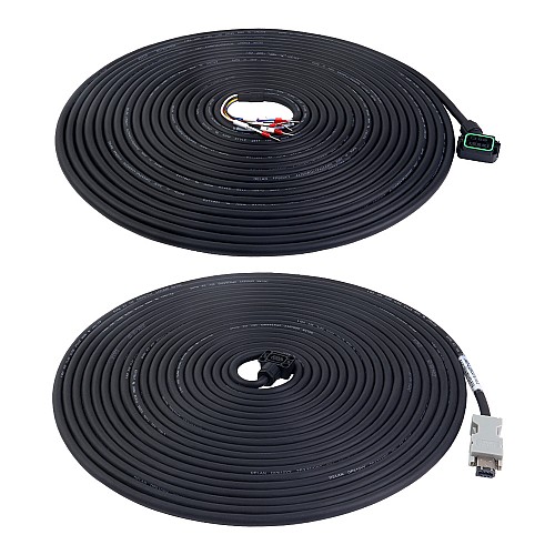Cable de motor y codificador de 10m(393,7") con kit de conectores para servomotor de 17 bits de la serie A6 con freno Cable de motor y codificador de 10m(393,7") con kit de conectores para servomotor de 17 bits de la serie A6 con freno