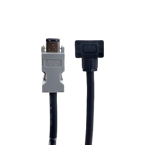 Cable de motor y codificador de 10m(393,7") con kit de conectores para servomotor de 17 bits de la serie A6 - A6-10M-10E | StepperOnline Cable de motor y codificador de 10m(393,7") con kit de conectores para servomotor de 17 bits de la serie A6 - A6-10M-10E | StepperOnline