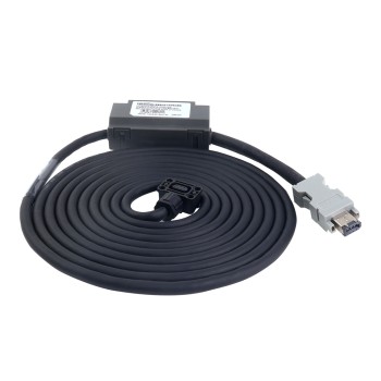 Cable codificador de 3m(118,11") con caja de batería para servomotor de 17 bits serie A6