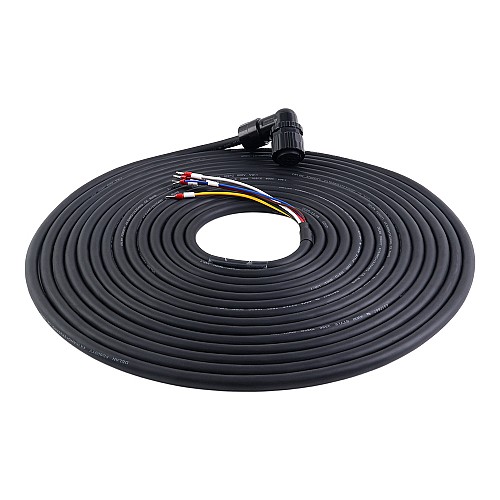 Kit de cable de motor y encoder de 10m(393,7") con conectores para servomotor de 17 bits series A6 y A6H con freno - A6-10MB-10E-B | StepperOnline