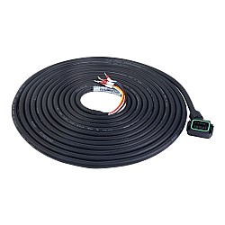 Cable de motor de 5m(196,85") con conector para servomotor de 17 bits serie A6 con freno