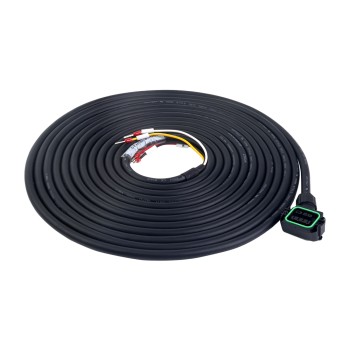 Cable de motor de 5m(196,85") con conector para servomotor de 17 bits serie A6
