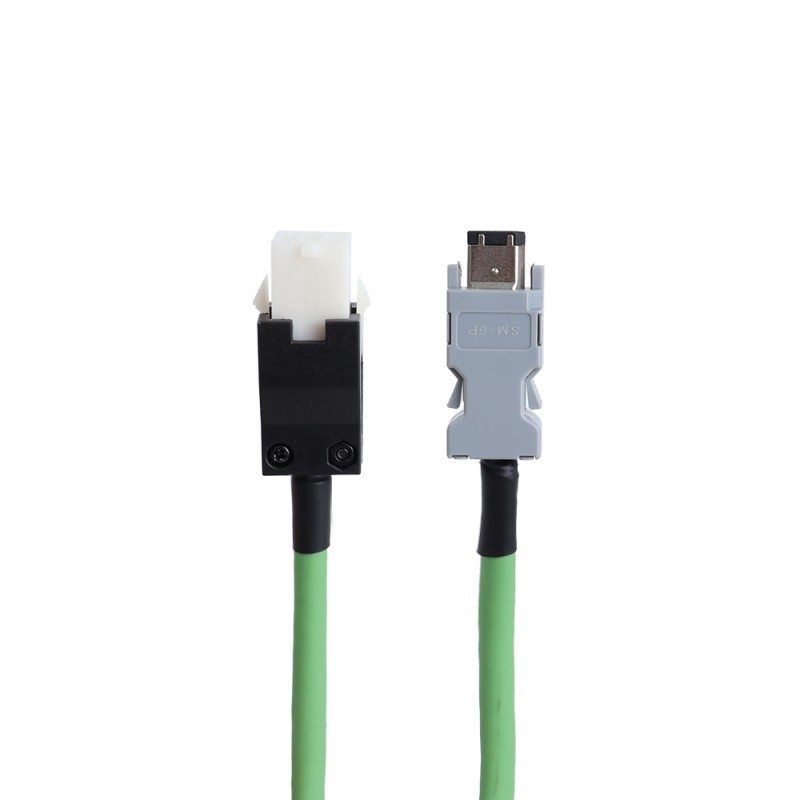 Cable de extensión de codificador de 5m(196,85") para servomotor de la serie E6 Cable de extensión de codificador de 5m(196,85") para servomotor de la serie E6