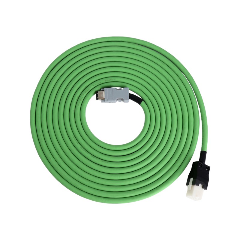 Cable de extensión de codificador de 5m(196,85") para servomotor de la serie E6 Cable de extensión de codificador de 5m(196,85") para servomotor de la serie E6