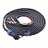 Cable de extensión de motor de 4 pines de 3m(118,11") para 17-bit servomotor de la serie T6 con freno