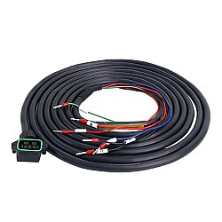Cable de extensión de motor de 4 pines de 3m(118,11") con conector para servomotor de 23 bits serie T6 con freno