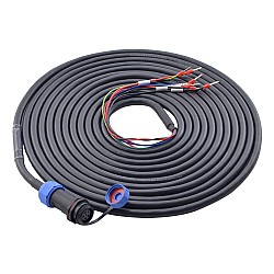 Cable de extensión de motor de 4 pines de 5m(196,85") para 17-bit servomotor serie T6 con freno