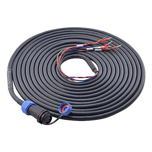 Cable de extensión de motor de 4 pines de 5m(196,85) para 17-bit servomotor serie T6 con freno Cable de extensión de motor de 4 pines de 5m(196,85) para 17-bit servomotor serie T6 con freno