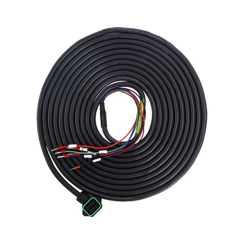 Cable de extensión de motor de 4 pines de 5m(196,85") con conector para servomotor de 23 bits serie T6 con freno Cable de extensión de motor de 4 pines de 5m(196,85") con conector para servomotor de 23 bits serie T6 con freno