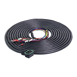 Cable de extensión de motor de 4 pines de 5m(196,85") con conector para servomotor de 23 bits serie T6 con freno