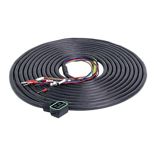 Cable de extensión de motor de 4 pines de 5m(196,85") con conector para servomotor de 23 bits serie T6 con freno Cable de extensión de motor de 4 pines de 5m(196,85") con conector para servomotor de 23 bits serie T6 con freno