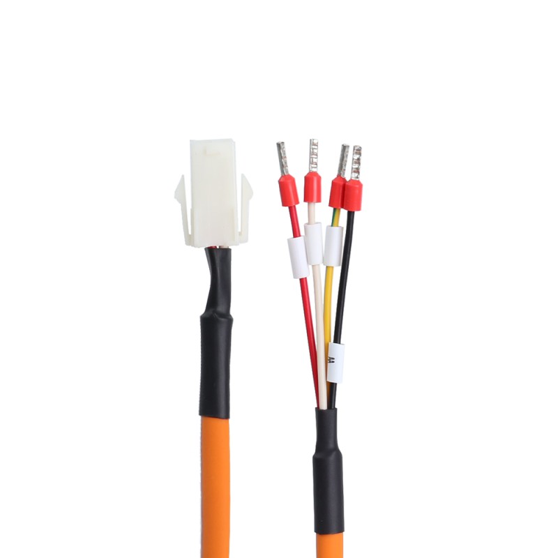 Cable de extensión de motor de 4 pines de 5m(196,85") para servomotor de la serie E6 Cable de extensión de motor de 4 pines de 5m(196,85") para servomotor de la serie E6