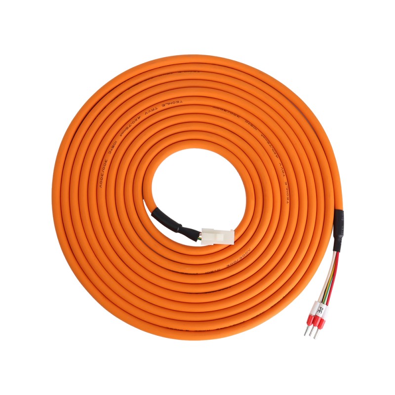 Cable de extensión de motor de 4 pines de 5m(196,85") para servomotor de la serie E6 Cable de extensión de motor de 4 pines de 5m(196,85") para servomotor de la serie E6
