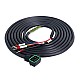 Cable de extensión de motor de 3m(118,11") de 4 pines con conector para servomotor de 23 bits serie T6