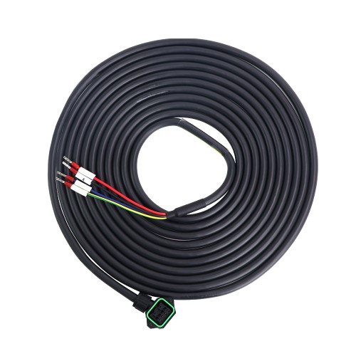 Cable de extensión de motor de 4 pines de 5m(196,85") con conector para servomotor de 23 bits serie T6 Cable de extensión de motor de 4 pines de 5m(196,85") con conector para servomotor de 23 bits serie T6