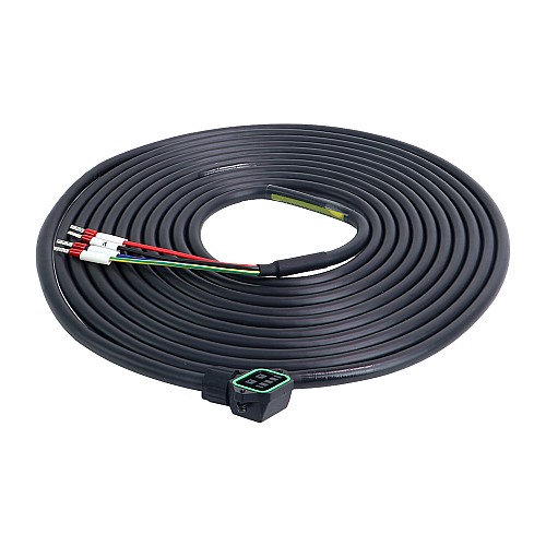 Cable de extensión de motor de 4 pines de 5m(196,85") con conector para servomotor de 23 bits serie T6 Cable de extensión de motor de 4 pines de 5m(196,85") con conector para servomotor de 23 bits serie T6