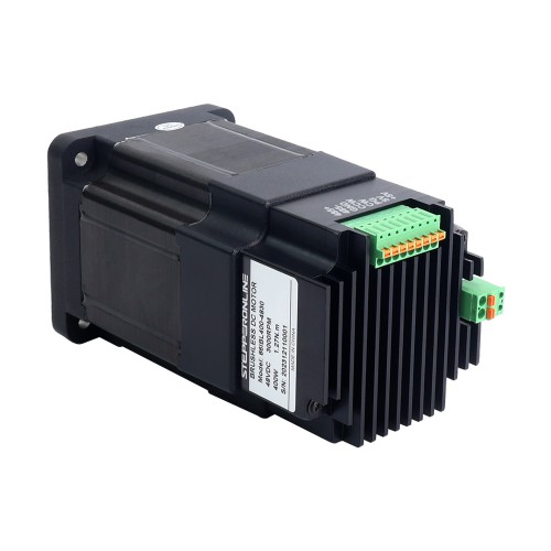 Motor BLDC integrado Nema 34 86x86x168mm 400W 48V 3000RPM 1,27Nm 8,33A con controlador Motor BLDC integrado Nema 34 86x86x168mm 400W 48V 3000RPM 1,27Nm 8,33A con controlador