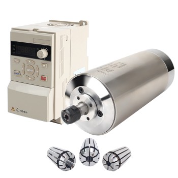 Motor de husillo refrigerado por agua de 220V 1,5KW Φ80x181.5mm y accionamiento de frecuencia variable de 2HP 1,5KW 7,0A