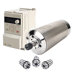 Motor de husillo refrigerado por agua de 220V 1,5KW Φ80x181.5mm y accionamiento de frecuencia variable de 2HP 1,5KW 7,0A