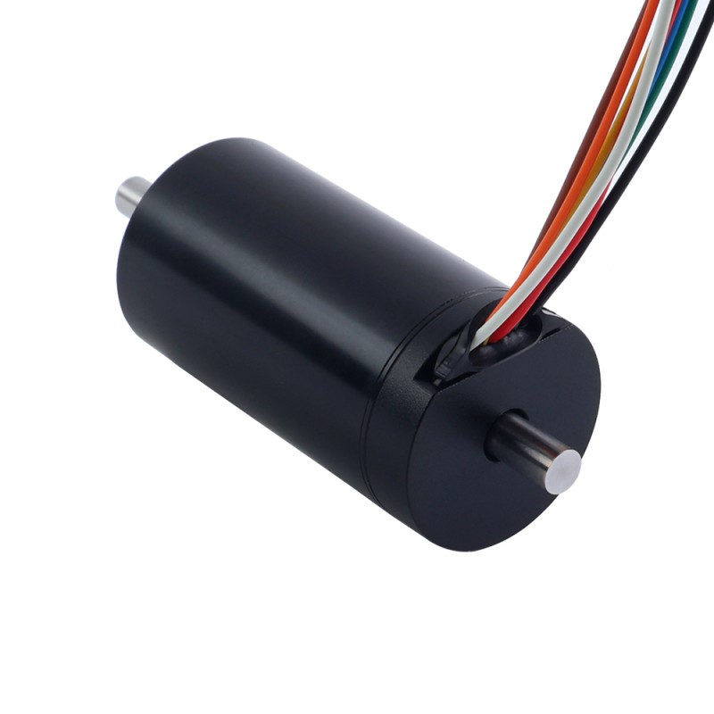Motor sin escobillas sin núcleo redondo 28V 16800RPM 80mNm 140,73W 6,31A Ф32x61mm
