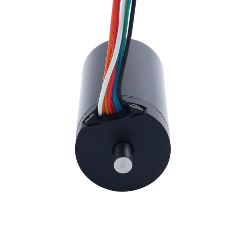 Motor sin escobillas sin núcleo redondo 28V 16800RPM 80mNm 140,73W 6,31A Ф32x61mm