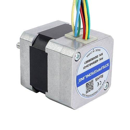 24V 3000RPM 0,08Nm 25W 1,80A 42x42x46mm Motor BLDC - 42BSA46-24-01 | StepperOnline 24V 3000RPM 0,08Nm 25W 1,80A 42x42x46mm Motor BLDC - 42BSA46-24-01 | StepperOnline