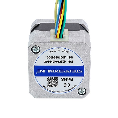 24V 3000RPM 0,08Nm 25W 1,80A 42x42x46mm Motor BLDC - 42BSA46-24-01 | StepperOnline 24V 3000RPM 0,08Nm 25W 1,80A 42x42x46mm Motor BLDC - 42BSA46-24-01 | StepperOnline