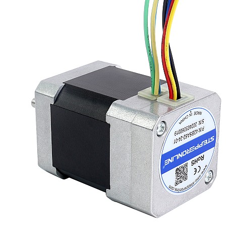 24V 3000RPM 0,16Nm 50W 3,30A 42x42x62mm Motor BLDC - 42BSA62-24-01 | StepperOnline 24V 3000RPM 0,16Nm 50W 3,30A 42x42x62mm Motor BLDC - 42BSA62-24-01 | StepperOnline