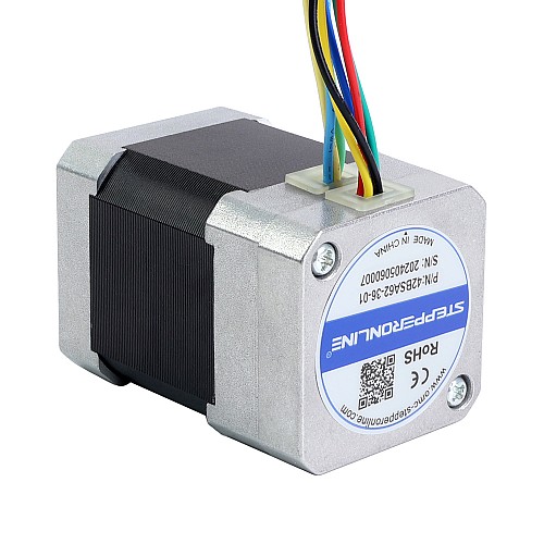 36V 3000RPM 0,16Nm 50W 2,20A 42x42x62mm Motor BLDC - 42BSA62-36-01 | StepperOnline 36V 3000RPM 0,16Nm 50W 2,20A 42x42x62mm Motor BLDC - 42BSA62-36-01 | StepperOnline
