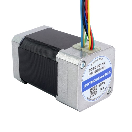 24V 3000RPM 0,24Nm 75W 4,80A 42x42x78mm Motor BLDC - 42BSA78-24-01 | StepperOnline