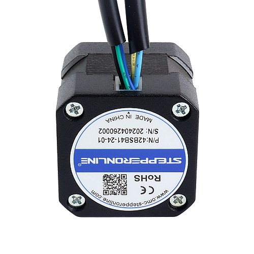 Motor BLDC 24V 3000RPM 0.063Nm 20W 1.20A 42x42x41mm - 42BSB41-24-01 | StepperOnline