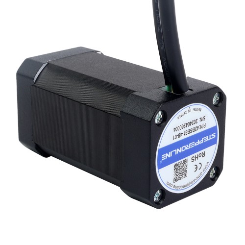 Motor BLDC 48V 3000RPM 0,19Nm 60W 1,80A 42x42x81mm - 42BSB81-48-01 | StepperOnline