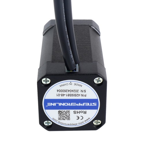 Motor BLDC 48V 3000RPM 0,19Nm 60W 1,80A 42x42x81mm - 42BSB81-48-01 | StepperOnline