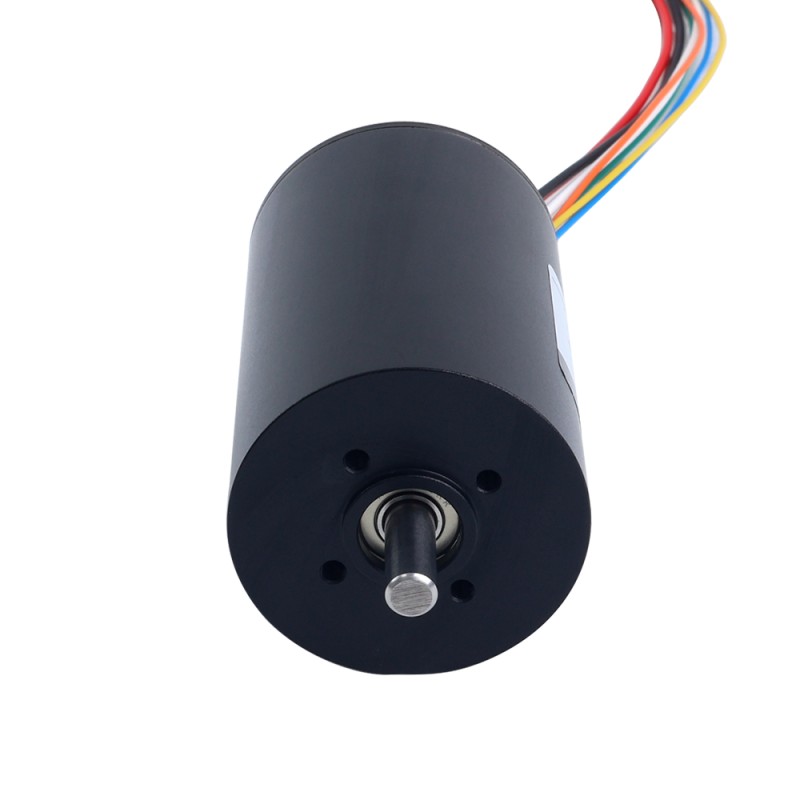 Motor sin escobillas sin núcleo redondo 24V 8000RPM 210mNm 175,92W 9,68A Ф43x69mm