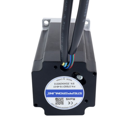 Motor BLDC 48V 3000RPM 0,6Nm 188W 5,40A 57x57x116mm - 57BSD116-48-01 | StepperOnline Motor BLDC 48V 3000RPM 0,6Nm 188W 5,40A 57x57x116mm - 57BSD116-48-01 | StepperOnline