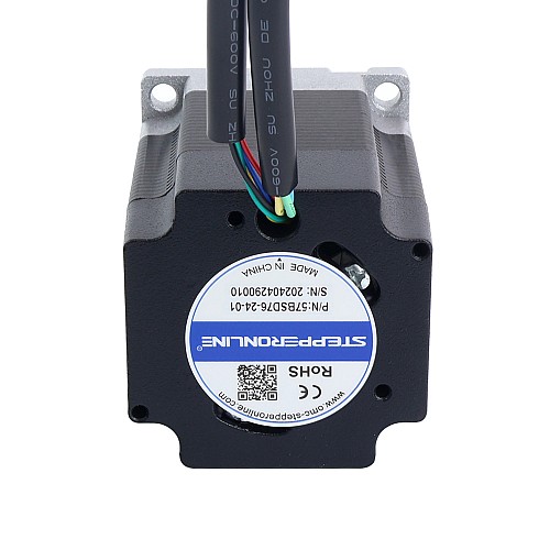 Motor BLDC 24V 3000RPM 0,3Nm 94W 5,40A 57x57x76mm - 57BSD76-24-01 | StepperOnline