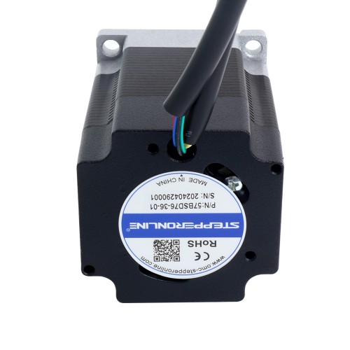 Motor BLDC, 36V, 3000RPM, 0,3Nm, 94W, 3,60A, 57x57x76mm - 57BSD76-36-01 | StepperOnline