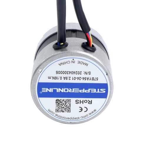 Motor BLDC, 24V, 3000RPM, 0,16Nm, 50W, 2,90A, Φ57x53,5mm - 57BYA54-24-01 | StepperOnline