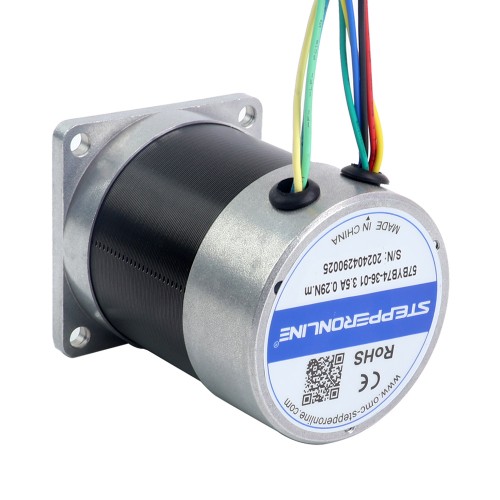 Motor BLDC, 36V, 3000RPM, 0,29Nm, 91W, 3,50A, 57x57x73,5mm Motor BLDC, 36V, 3000RPM, 0,29Nm, 91W, 3,50A, 57x57x73,5mm