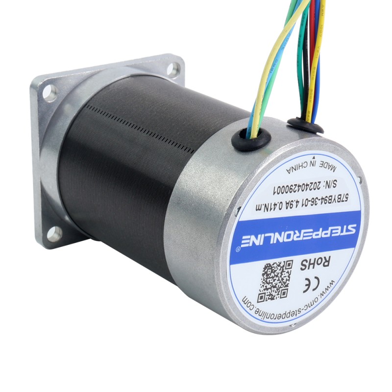 Motor BLDC, 36V, 3000RPM, 0,41Nm, 129W, 4,90A, 57x57x93,5mm