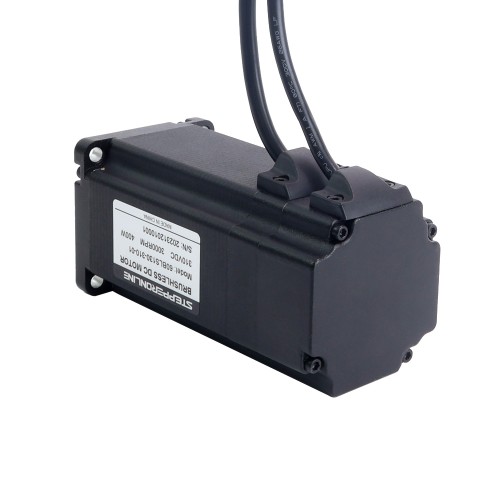 Motor CC sin escobillas cuadrado 60x60x131mm 310V 3000RPM 1.27Nm 400W 1.8A