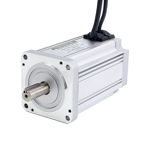 Motor CC sin escobillas cuadrado 310V 3000RPM 2,38Nm 750W 3,2A 80x80x130mm