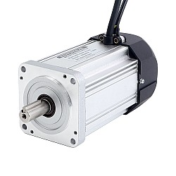 Motor BLDC cuadrado de 310V 6000RPM 1,75Nm 1100W 4,5A 80x80x159mm con ventilador de radiador