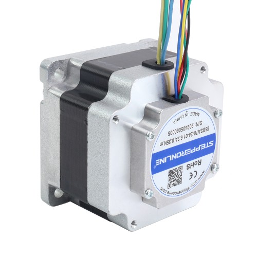 Motor BLDC 24V 3000RPM 0,35Nm 110W 6,20A 86x86x70mm - 86BSA70-24-01 | StepperOnline